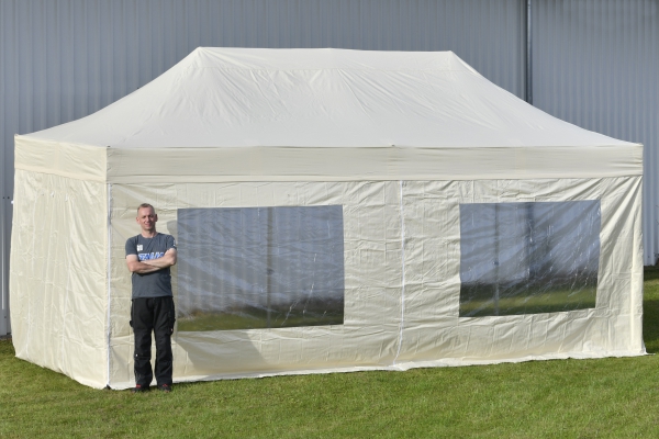 B-OT Pavillion Profiline 40mm 3x6 Meter (Im Preis enthalten Gestell und Dach)